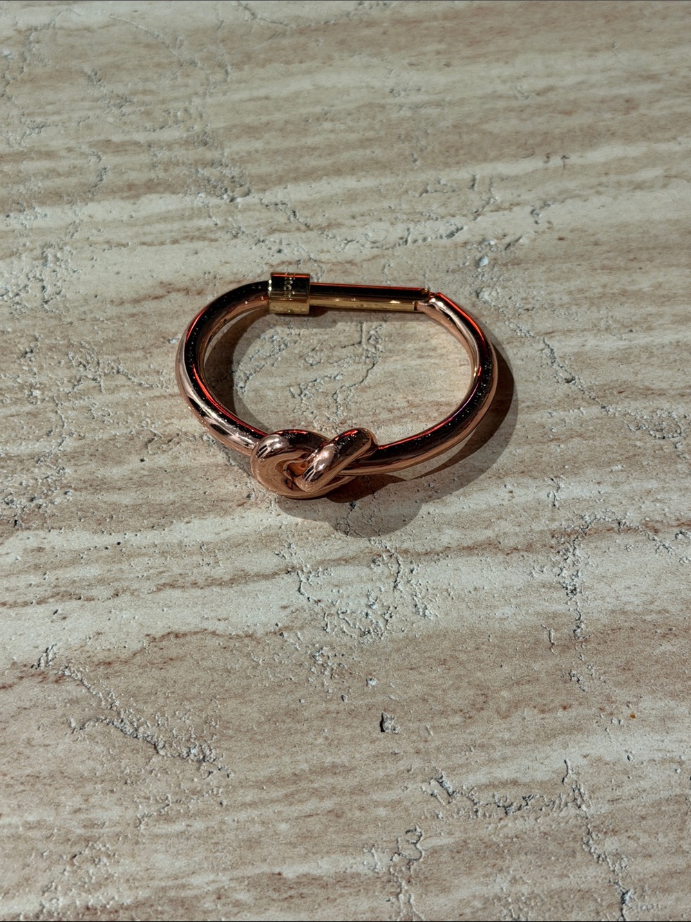 White House Black Market Rose Gold Knot Bracelet
